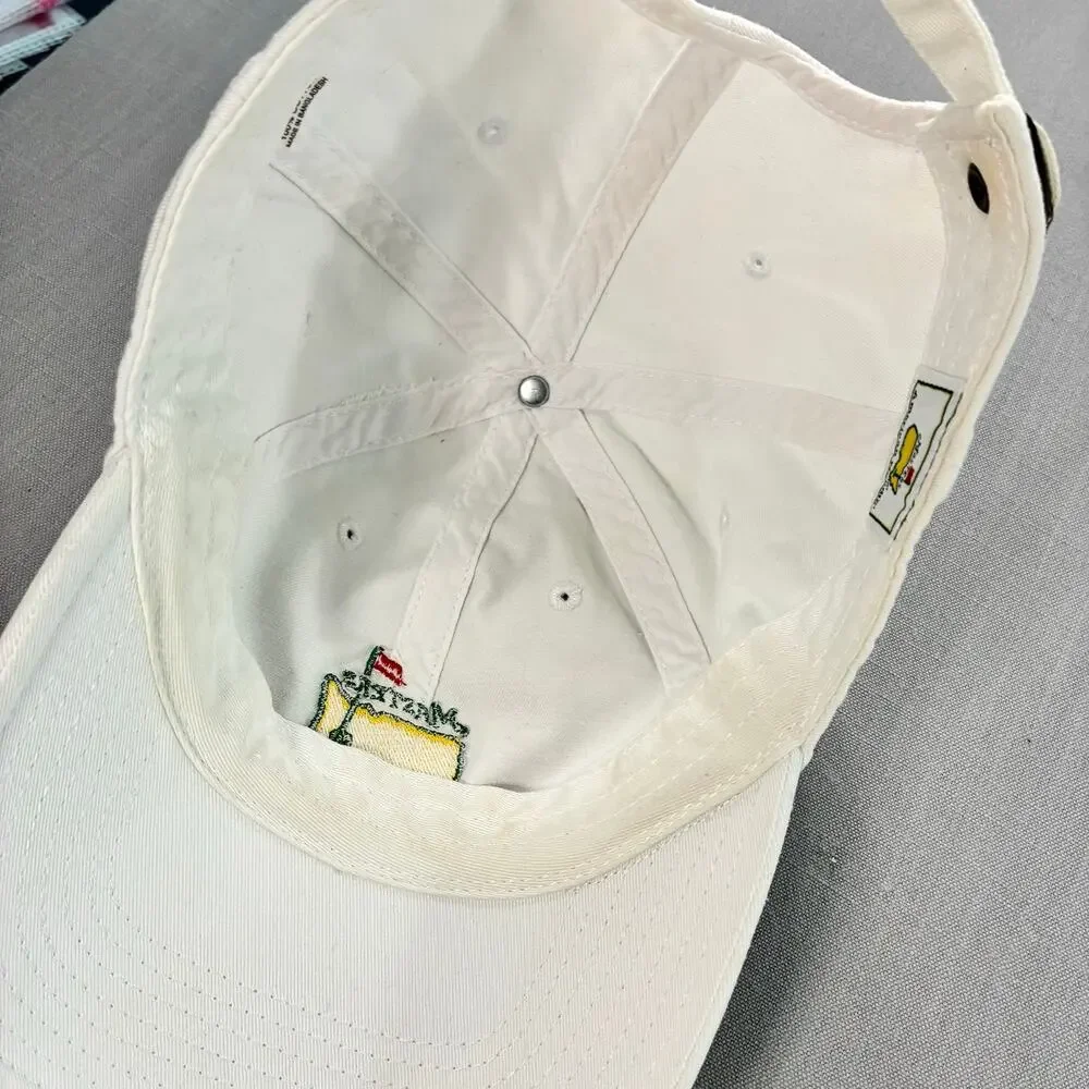 Masters Golf Tournament White Adjustable Hat American Needle Augusta Cap